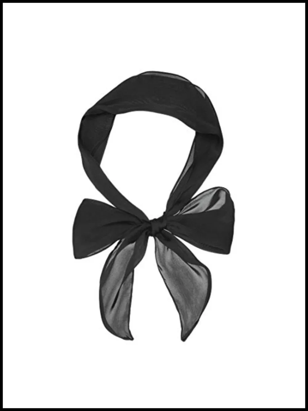 Allegra K Women's Slim Solid Scarf Lightweight Polyester Neckwear